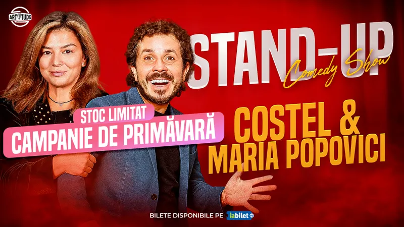 Costel & Maria Popovici – Stand Up Comedy Show @ Sala Mare a Consiliului Județean Buzău