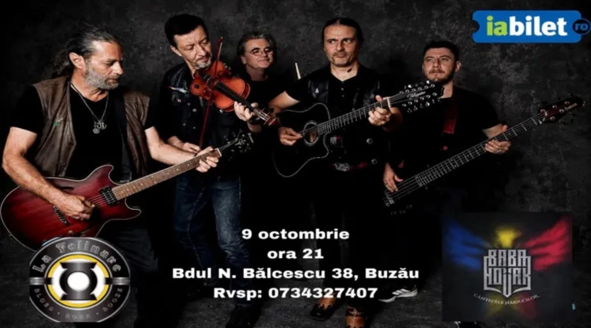 🎸 Baba Novak – „Cântecele Haiducilor”, concert la Buzău